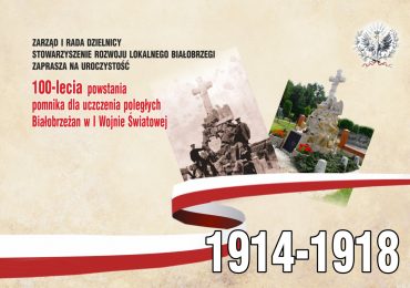 Zaproszenie - 100-lecie pomnika przy ul. Krakowskiej